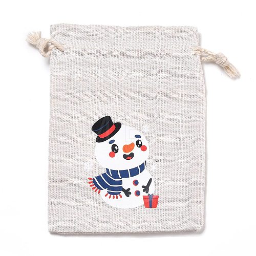 Christmas Cotton Cloth Storage Pouches ABAG-M004-02M-1