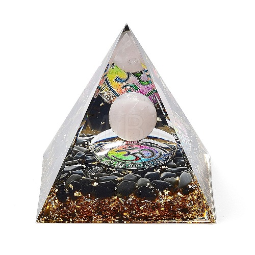 Orgonite Pyramid Resin Energy Generators DJEW-D013-01H-1