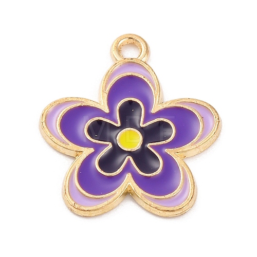 Alloy Enamel Pendants ENAM-Q001-04G-05-1