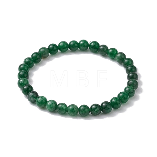 Natural Emerald Beaded Bracelets BJEW-JB10214-02-1