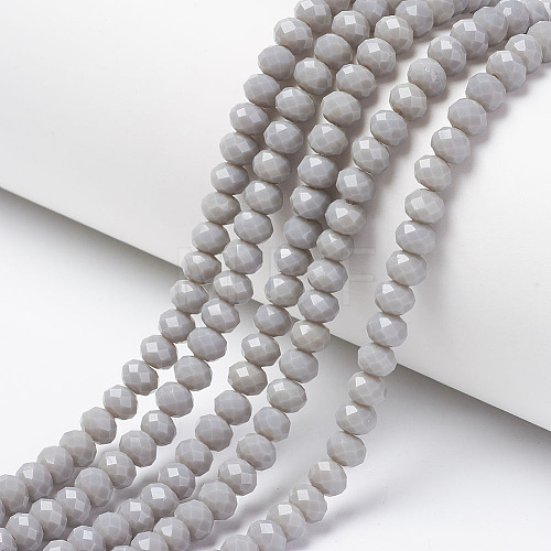 Opaque Solid Color Imitation Jade Glass Beads Strands EGLA-A044-P2mm-D10-1