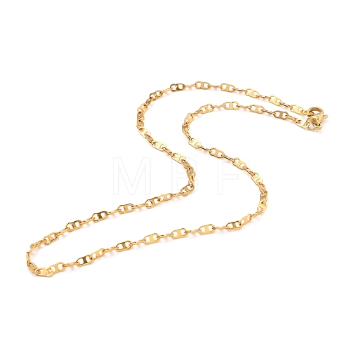 304 Stainless Steel Mariner Link Chain Necklaces NJEW-JN03102-1