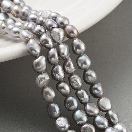 Natural Keshi Pearl Cultured Freshwater Pearl Beads Strands PEAR-P062-25A-1