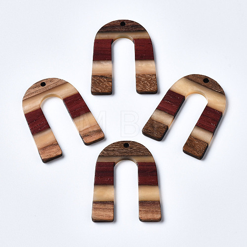 Resin & Walnut Wood Pendants RESI-R428-07-1