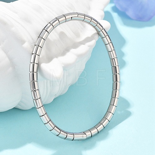 Texture 304 Stainless Steel Bangles for Women BJEW-Z092-14P-1