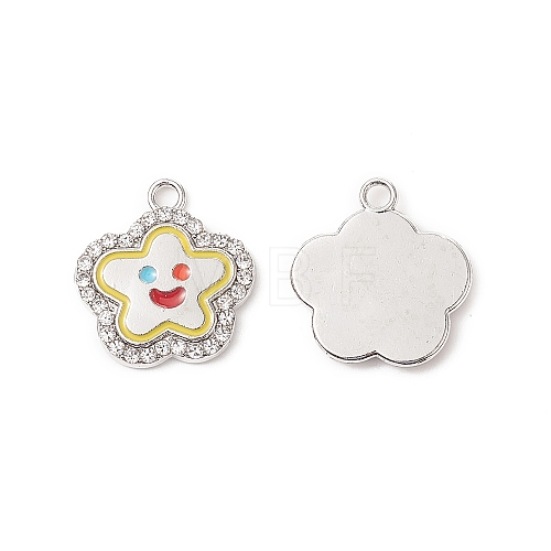 Alloy Enamel Pendants FIND-A029-04P-02-1