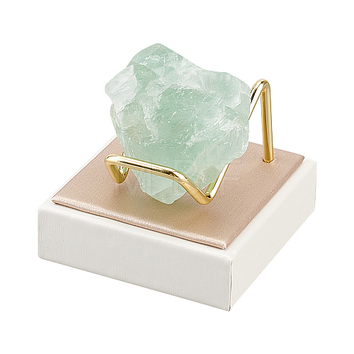 Square PU Leather Mineral Crystal Display Stands AJEW-WH0342-63-1