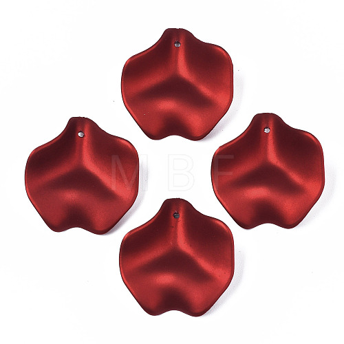 Rubberized Style Opaque Acrylic Pendants ACRP-T010-07-1