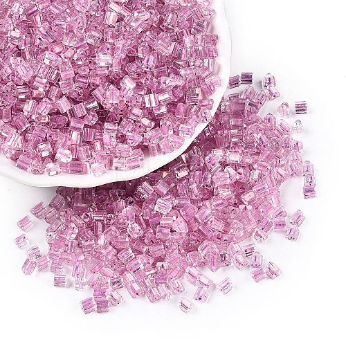 6/0 Transparent Inside Colours Glass Seed Beads SEED-N006-003H-1