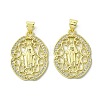 Brass Micro Pave Cubic Zirconia Pendants KK-H472-53L-G-1