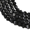 Natural Shungite Beads Strands G-P611-C35-01-4