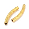 Brass Curved Tube Beads KK-B120-01F-G-2