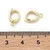 Brass Twister Clasps KK-D229-21G-3