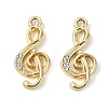 Alloy Crystal Rhinestone Pendants ALRI-T012-02G-1