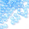 Transparent Cornflower Blue Acrylic Beads TACR-YW0001-08D-1
