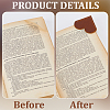 4Pcs Leather Bookmarks AJEW-CL0005-36-6