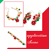 Christmas Star & Bell Alloy Pendant Necklaces & Charm Bracelets & Dangle Earrings SJEW-AN0001-15-3
