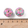Round Resin Rhinestone Beads OACR-Z035-02A-3