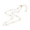 Brass Satellite Chain Necklaces NJEW-JN03559-02-1