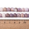 Opaque Ombre Effect Dyed Glass Beads Strands GLAA-Q106-04A-17-4