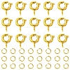 Brass Spring Ring Clasps KK-FS0001-50G-1