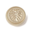 Golden Tone Wax Seal Brass Stamp Head DIY-B079-02G-15-1