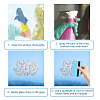 Waterproof PVC Colored Laser Stained Window Film Adhesive Stickers DIY-WH0256-092-3