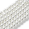 Baking Painted Pearlized Glass Pearl Round Bead Strands X-HY-Q003-6mm-01-2
