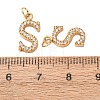 304 Stainless Steel with Crystal Rhinestone Charms RB-CBA5270-11G-S-3
