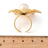 304 Stainless Steel Pave Imitation Pearl Cuff Open Rings RJEW-T037-05G-3