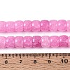 Baking Paint Crackle Glass Beads Strands DGLA-N019-02A-03-4