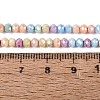 Anti-Tarnish Electroplate Rondelle Glass Beads Strands EGLA-T021-3mm-17-17-4