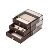 3-Tier PET Plastic Jewelry Storage Drawer Boxes CON-N016-09-2