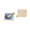 Rack Plating Alloy Enamel Pendants FIND-I038-04C-2