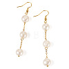 Round Brass Dangle Earrings EJEW-TAC00029-2