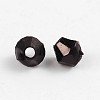 Faceted Bicone Transparent Acrylic Beads LS-DBB4mm10-1
