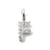 925 Sterling Silver with Cubic Zirconia Charms STER-Q004-01F-S-1
