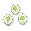 Printed Handmade Porcelain Beads PORC-B009-01E-1