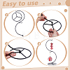 S-Shaped Iron Plant Display Stand with Hooks AJEW-WH0709-295-4