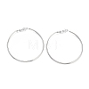 Non-Tarnish Ring 304 Stainless Steel Hoop Earrings for Women Men EJEW-B049-02G-P-1