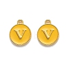 Golden Plated Alloy Enamel Charms LS-ENAM-Q437-13V-1
