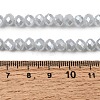 Electroplate Glass Beads Strands GLAA-K027-PL-A08-A-8