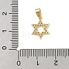 Brass Micro Pave Cubic Zirconia Pendants KK-P299-14G-3