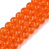 Transparent Glass Bead Strands GLAA-R095-8mm-39-1