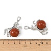 Natural Red Jasper Pendants G-D102-01P-01-3