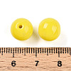 Opaque Solid Color Glass Beads GLAA-N007-10mm-A02-3