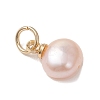 Natural Cultured Freshwater Pearl Two Sides Polished Charms PALLOY-JF04916-01-4
