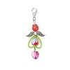 ABS Plastic Imitation Pearl & Transparent Acrylic Pendants Decorations HJEW-JM03603-04-4
