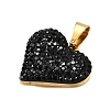201 Stainless Steel Clay Pendants STAS-R166-02A-G-2