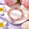 10mm Round Imitation Austrian Crystal & Crackle Acrylic Beaded Stretch Bracelets BJEW-JB10556-02-2